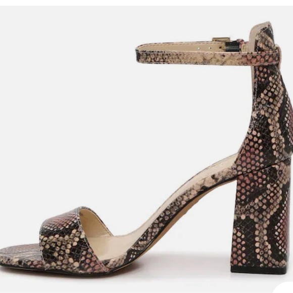 Vince Camuto Windey Sandal Heeled Vintage Rose Snake ,Size 8 - Picture 2 of 3